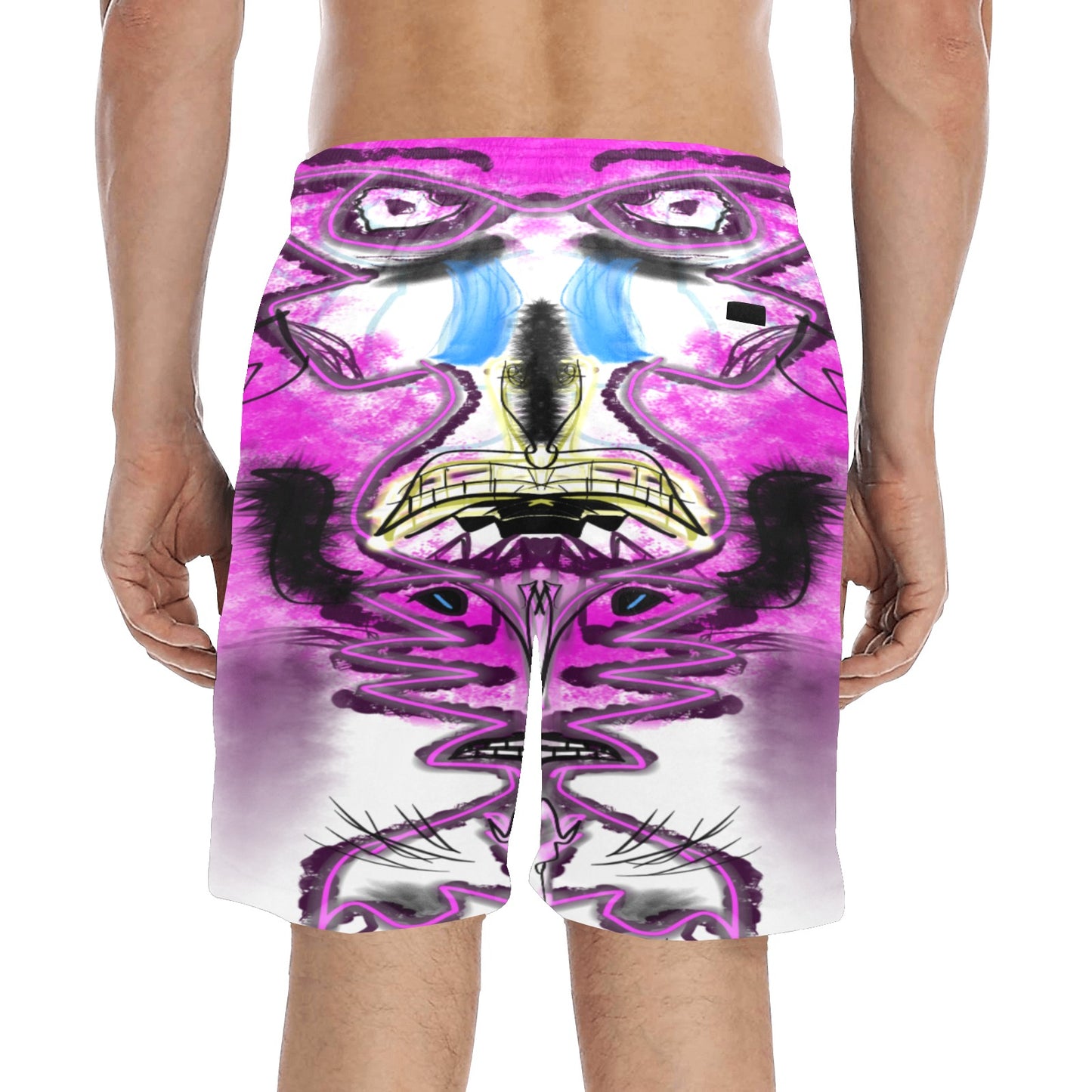 Pink God Beach Shorts