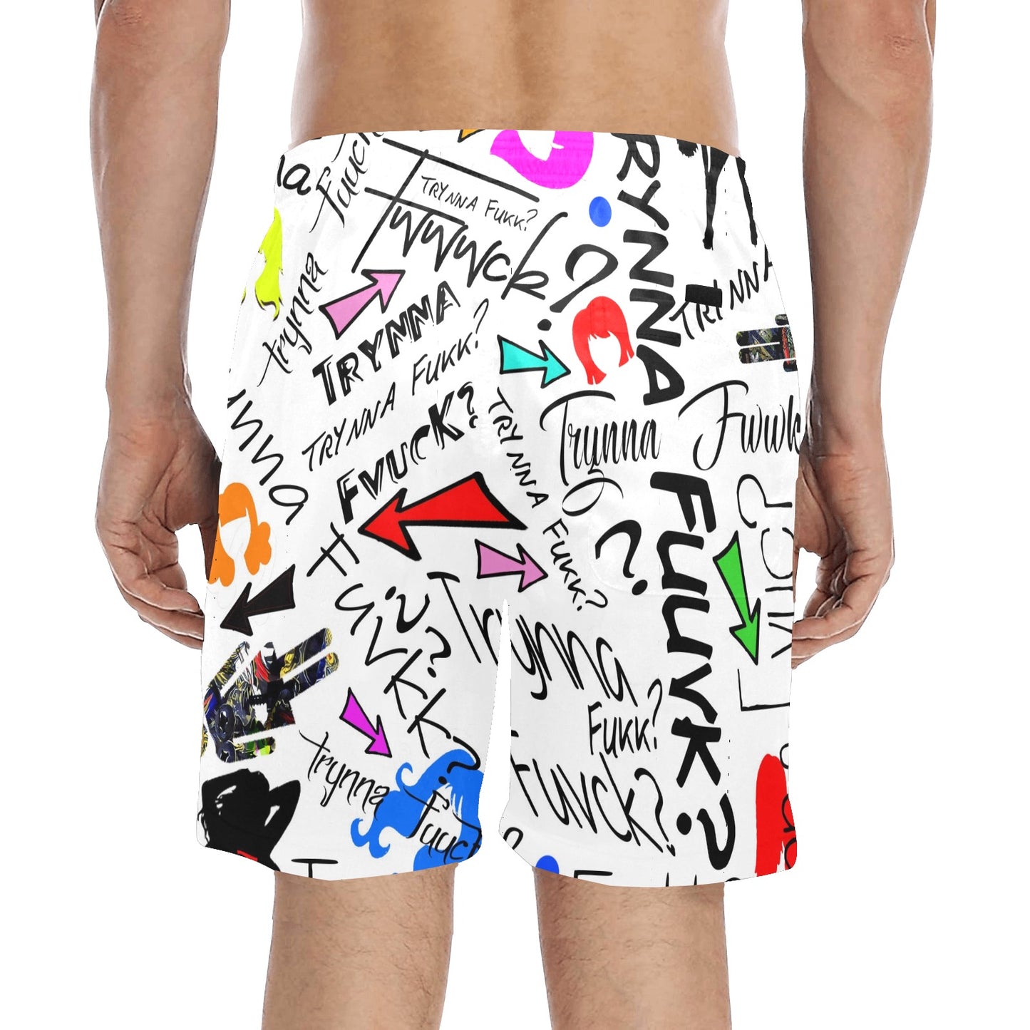 TF White Beach Shorts