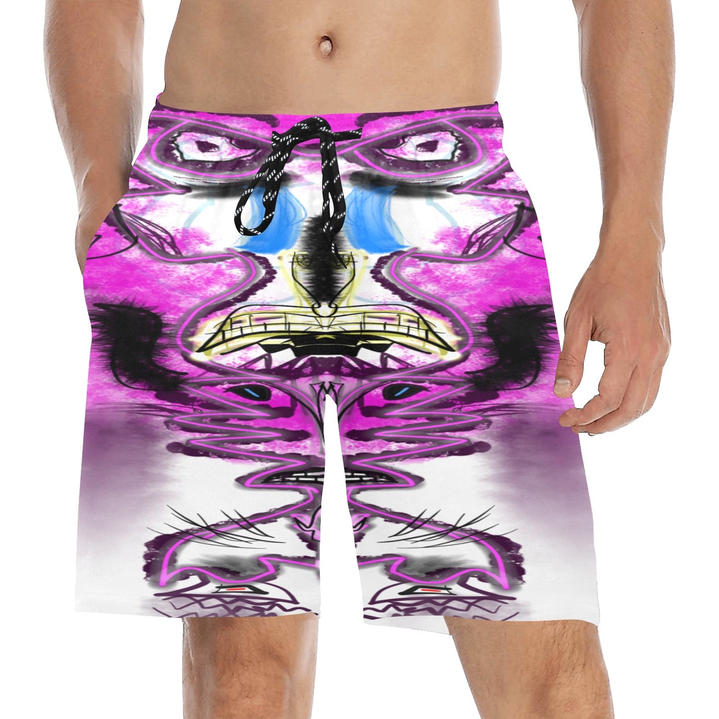 Pink God Beach Shorts