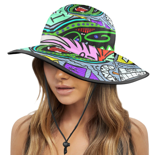 Sketchy Faces Bucket Hat