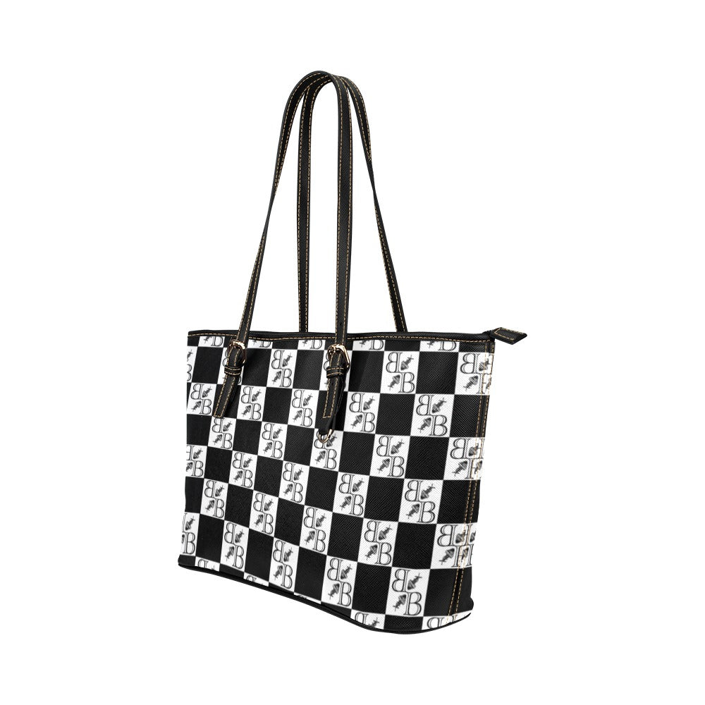 BB Checkered Tote Bag