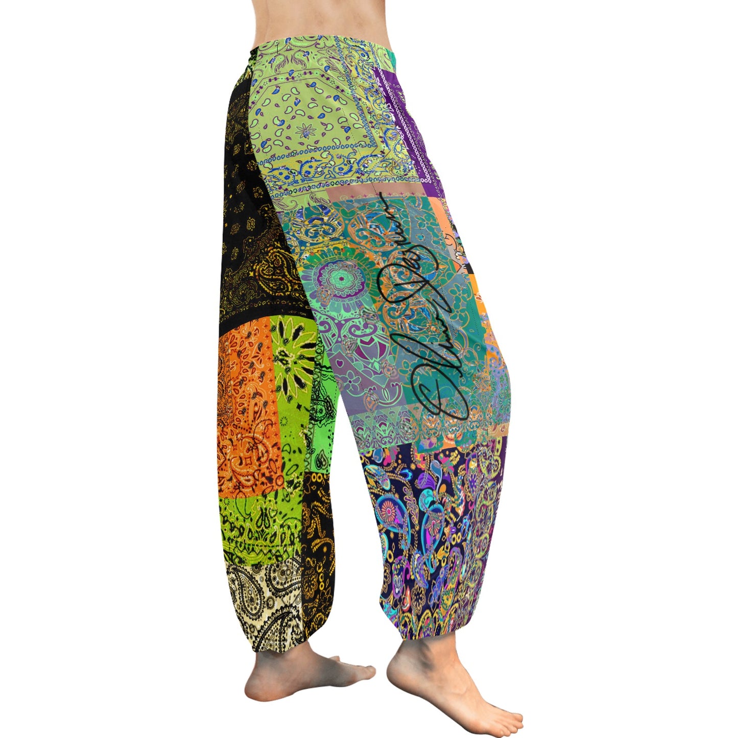 Mix Paisley Harem Pants