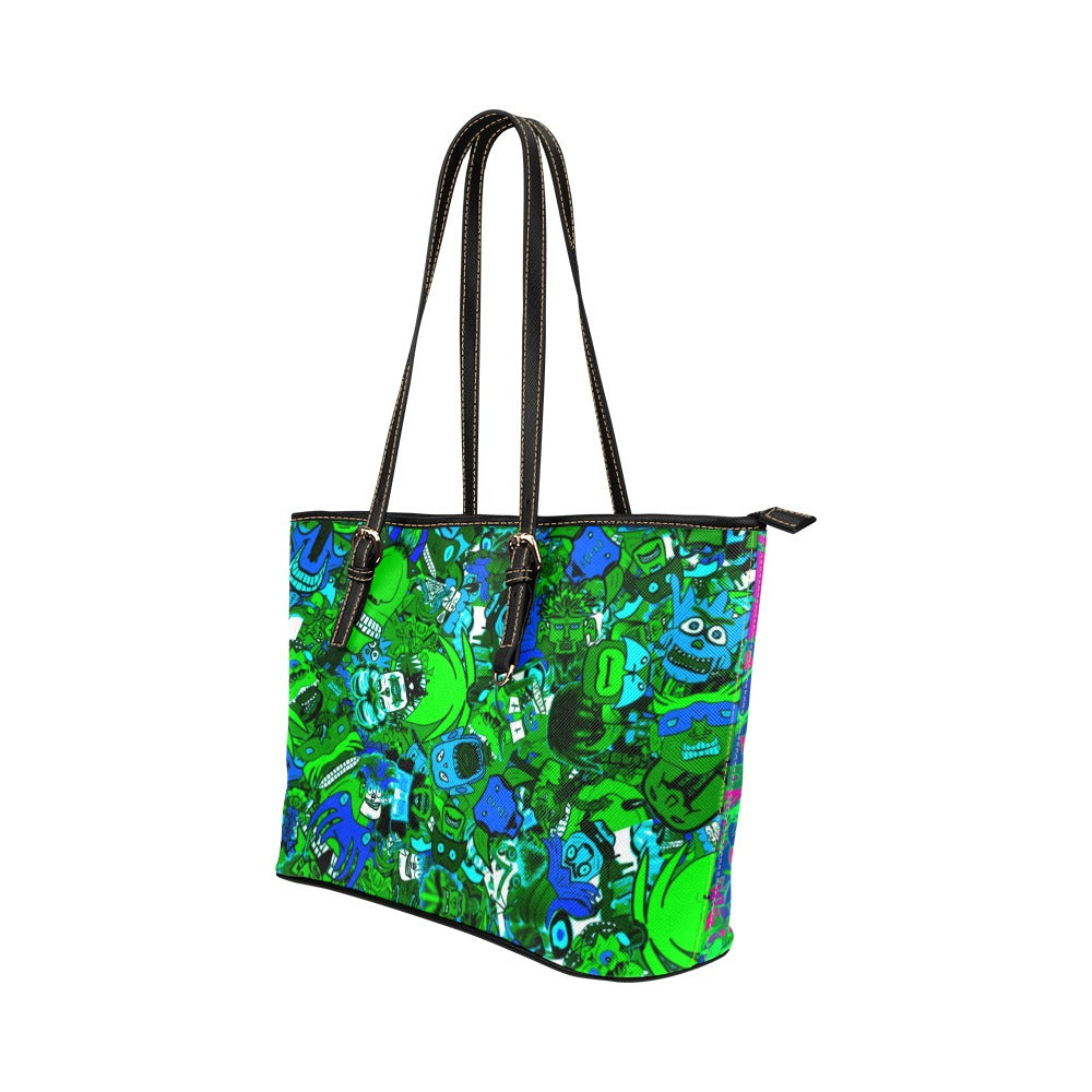 Sketchy Yeśil Tote Bag