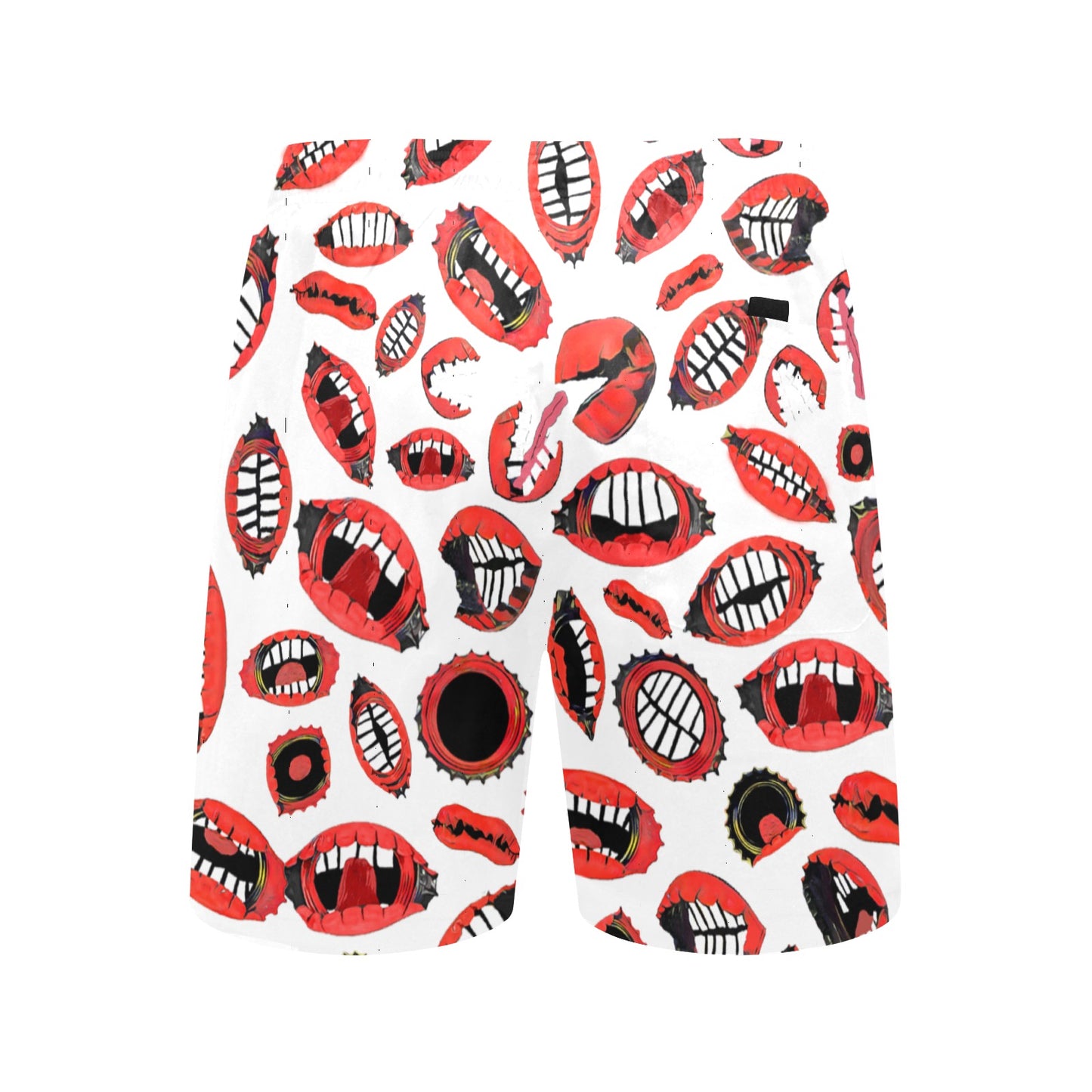 SPU White Mouths Beach Shorts