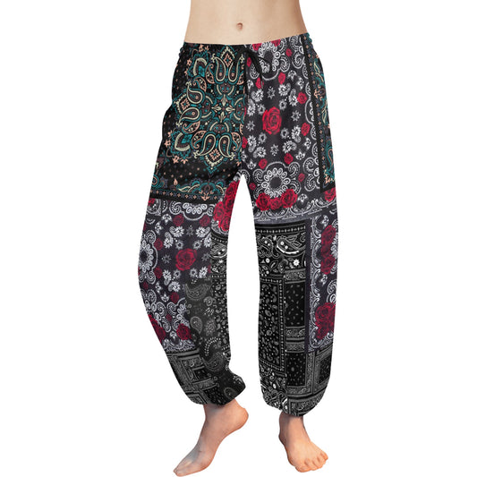 Oriental Paisley Harem Pants