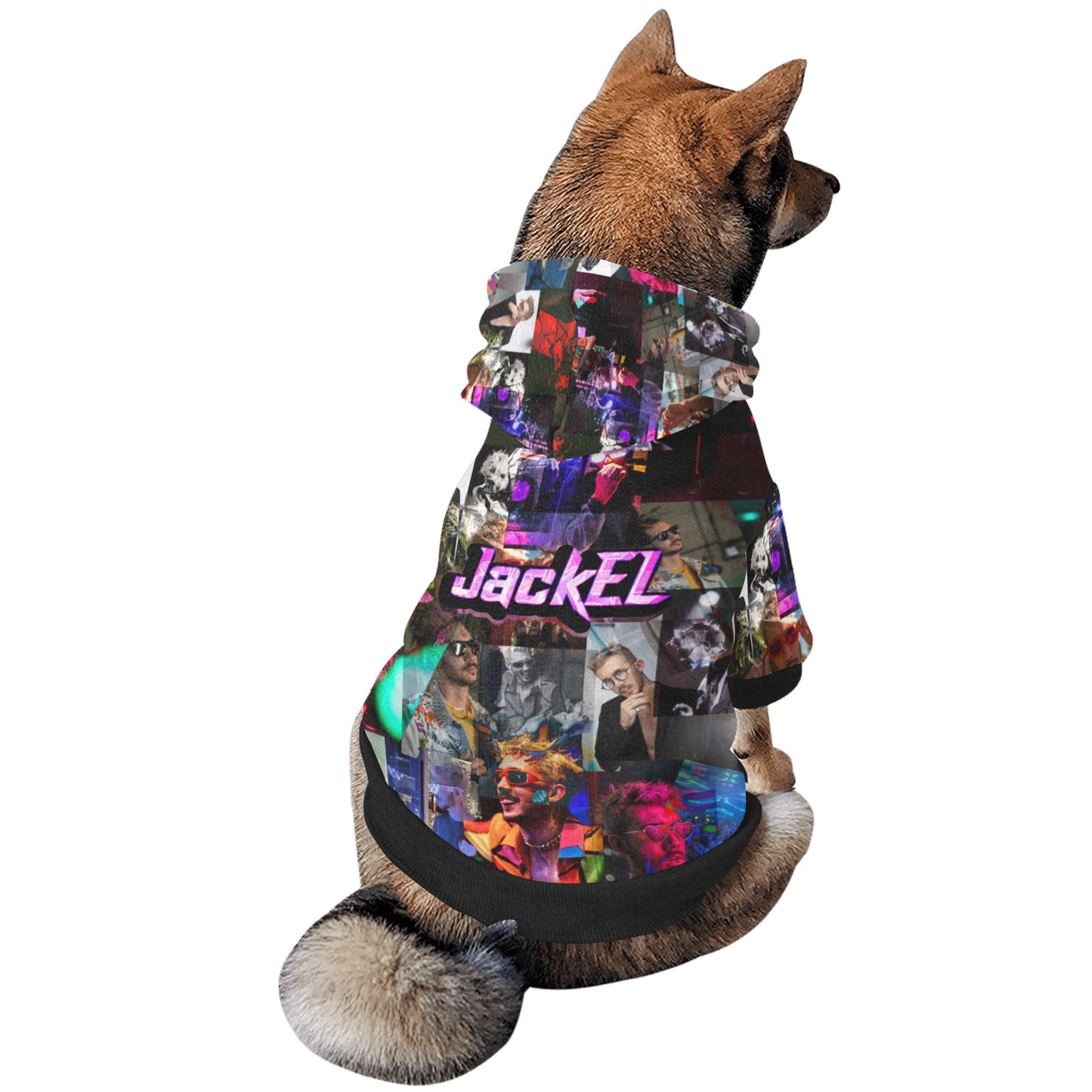 JackEL Collage Dog Hoodie