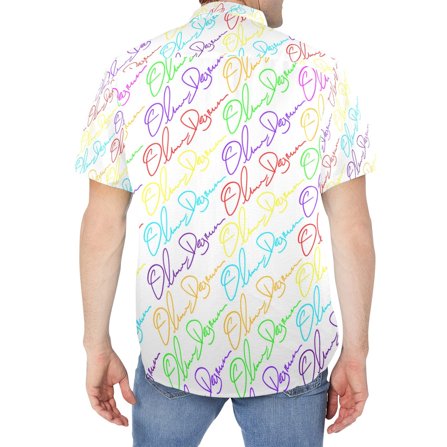 Rainbow Signature Button Down