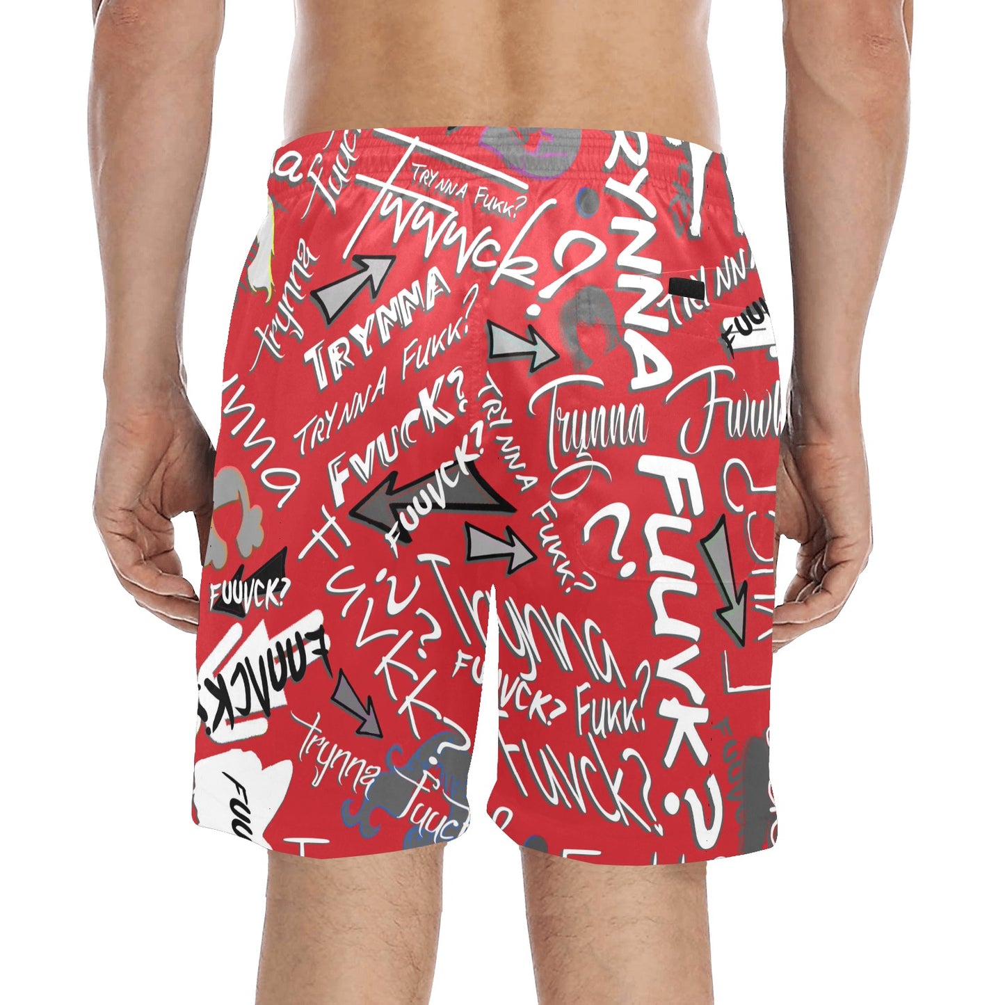 TF Red Beach Shorts