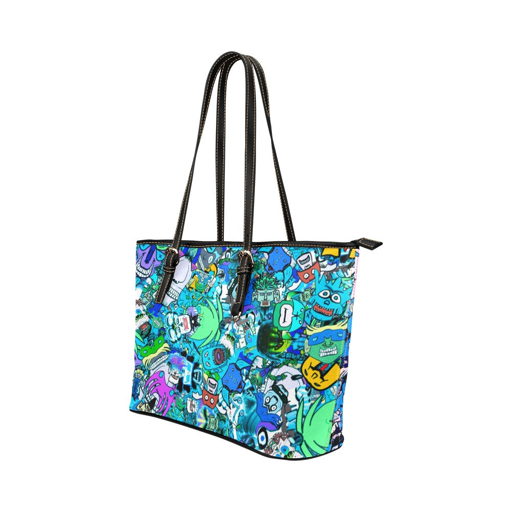 Sketchy Cotton Razz Tote Bag