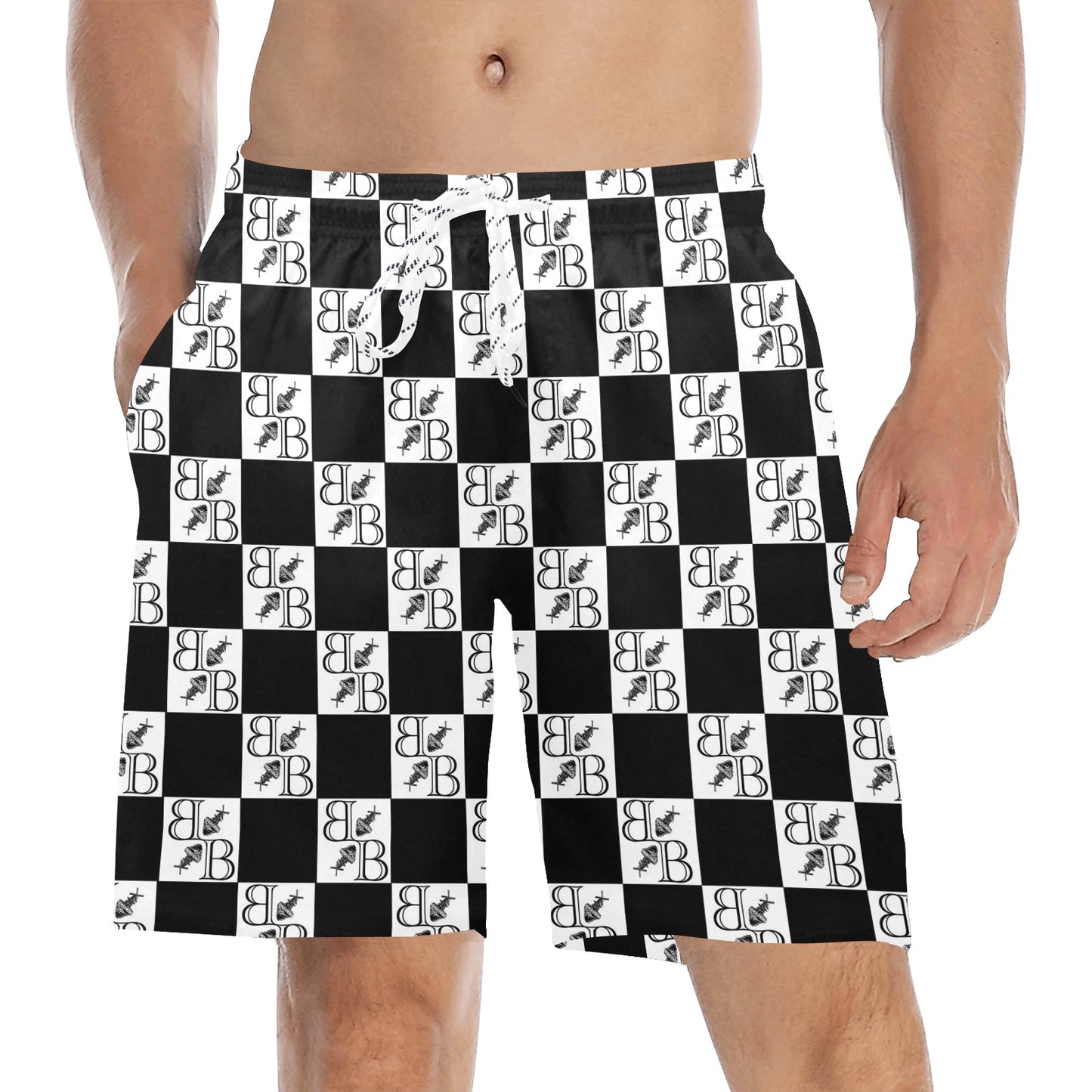 BB Checkered Beach Shorts