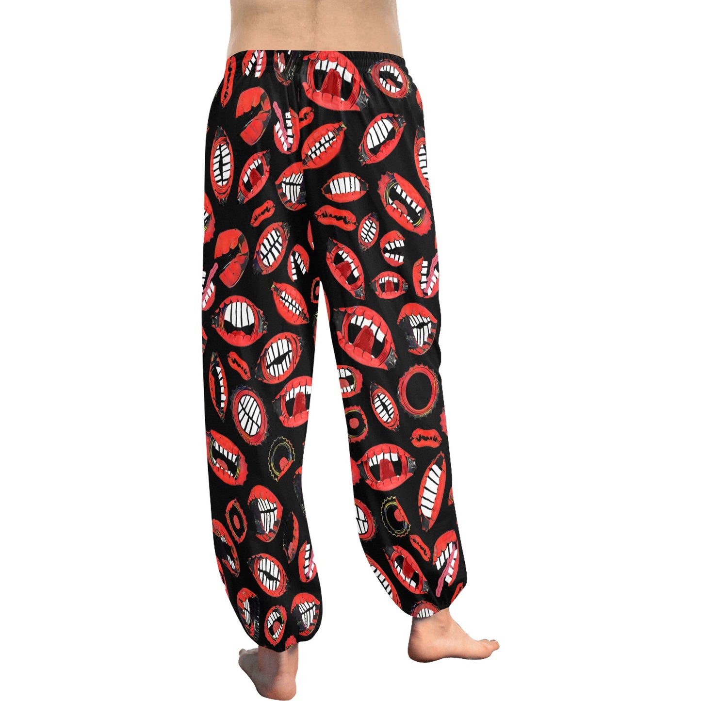 SPU Black Mouths Harem Pants