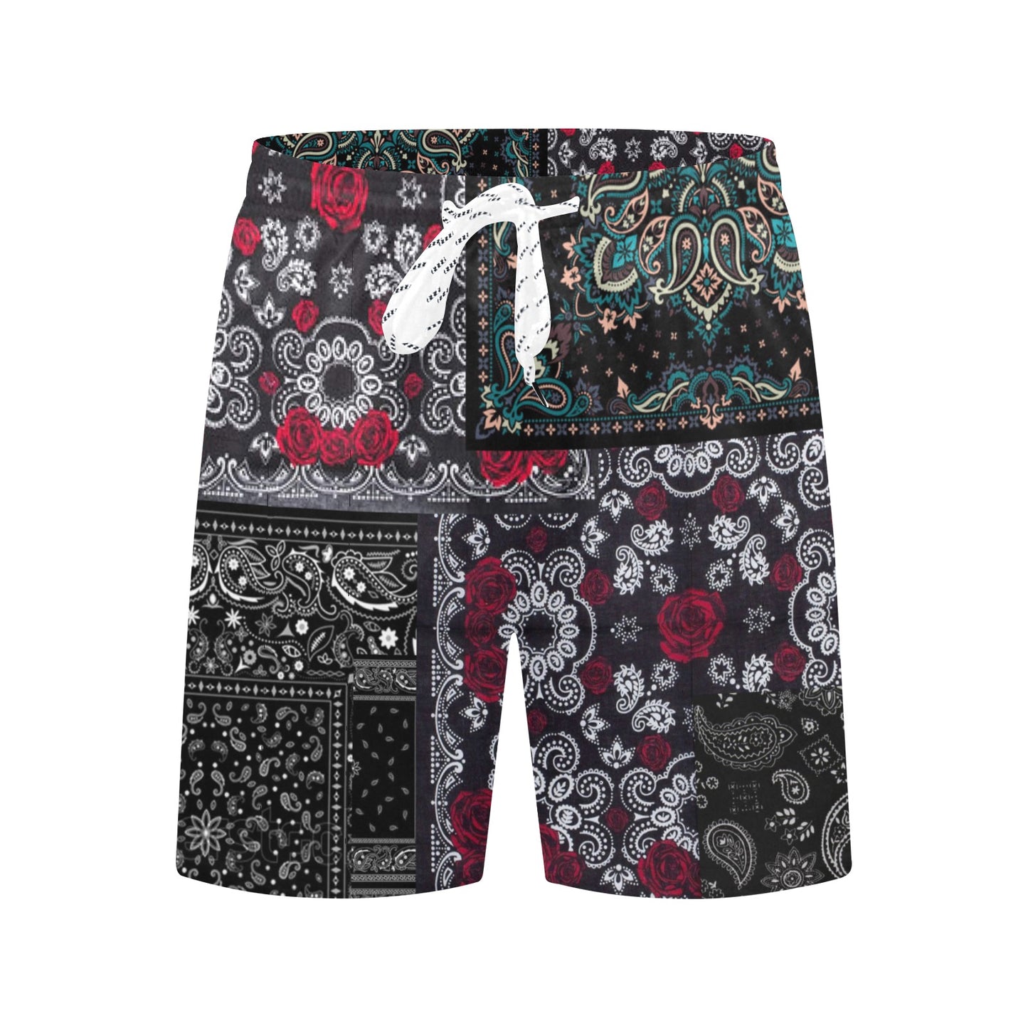 Oriental Paisley Beach Shorts