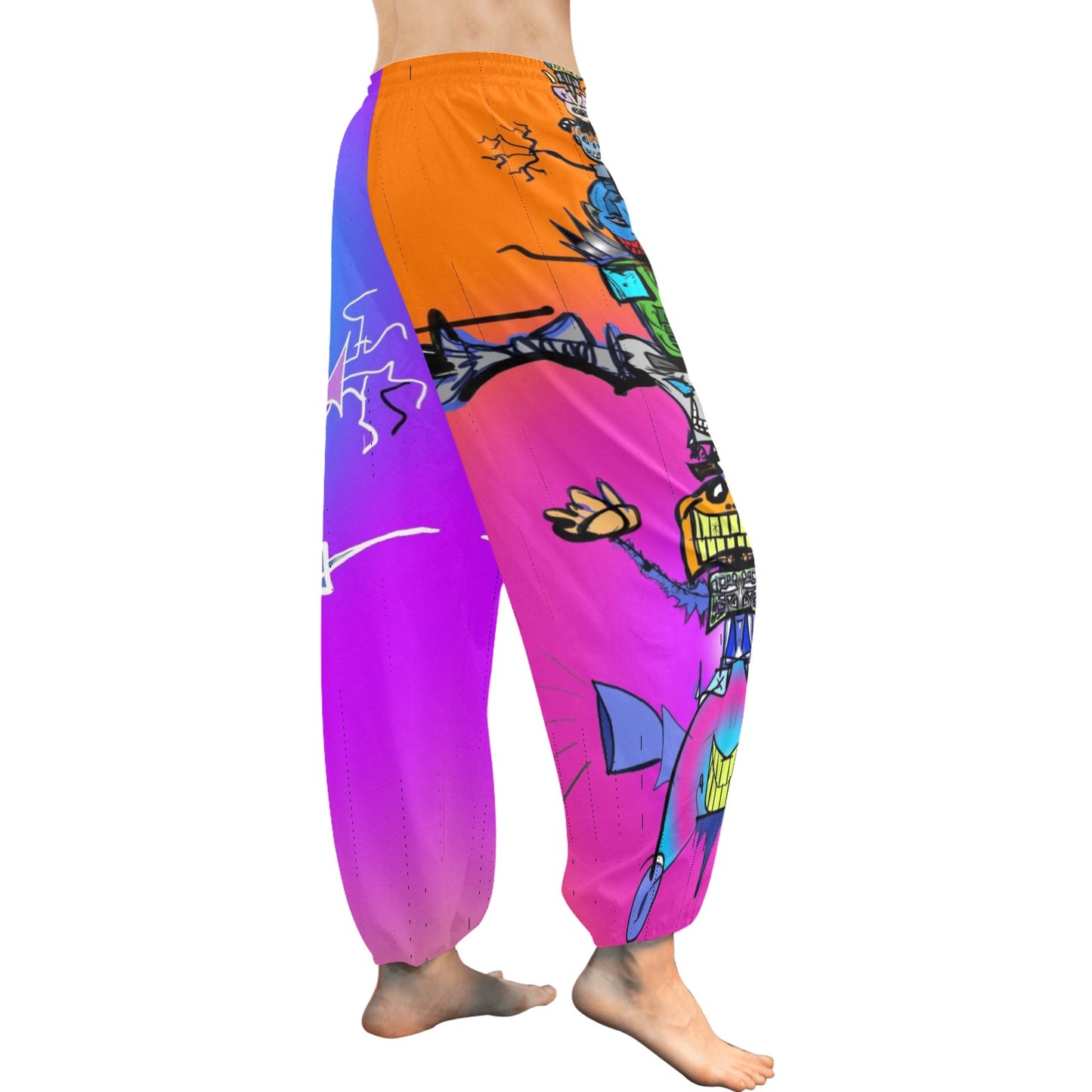 Totem Pole Harem Pants 1