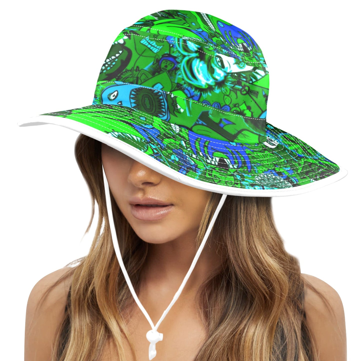 Sketchy Green Bucket Hat