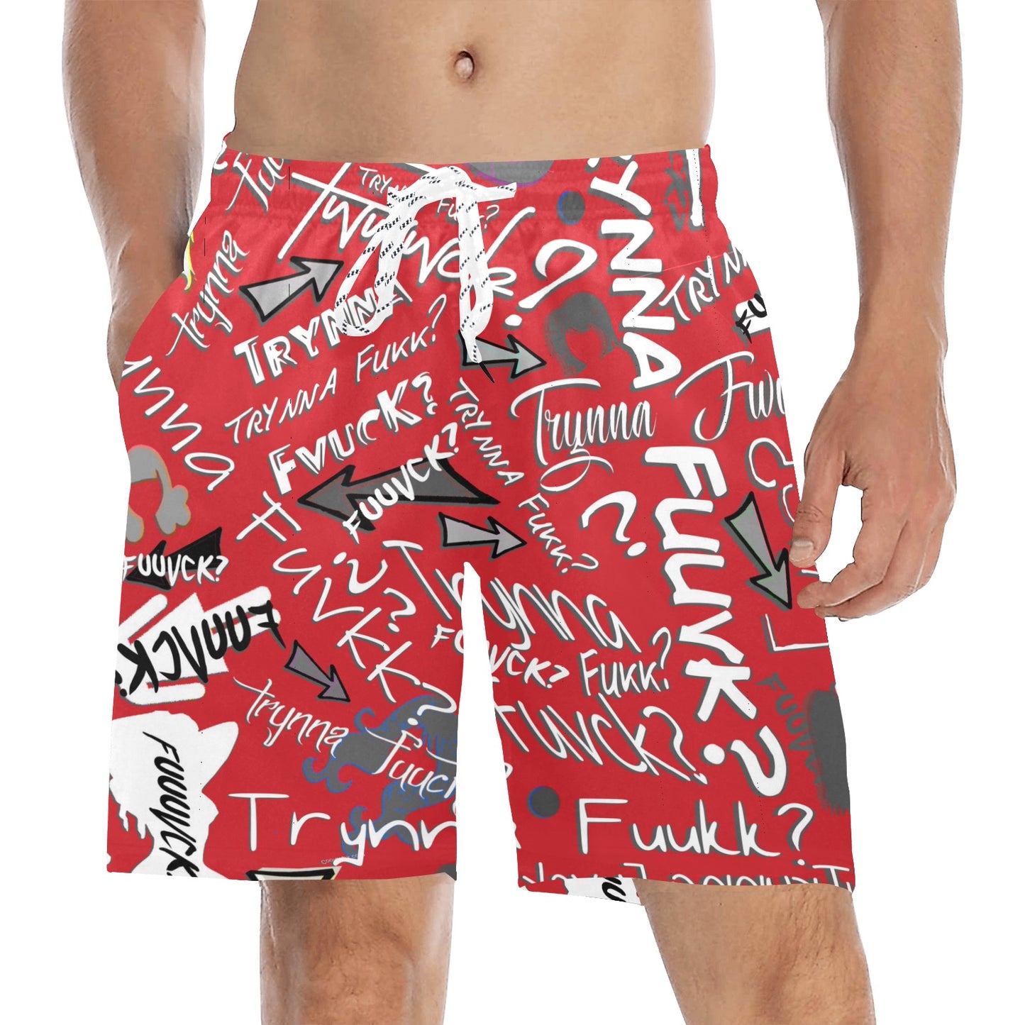 TF Red Beach Shorts