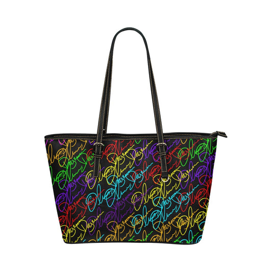 Scrambled Rainbow Signature Tote Bag