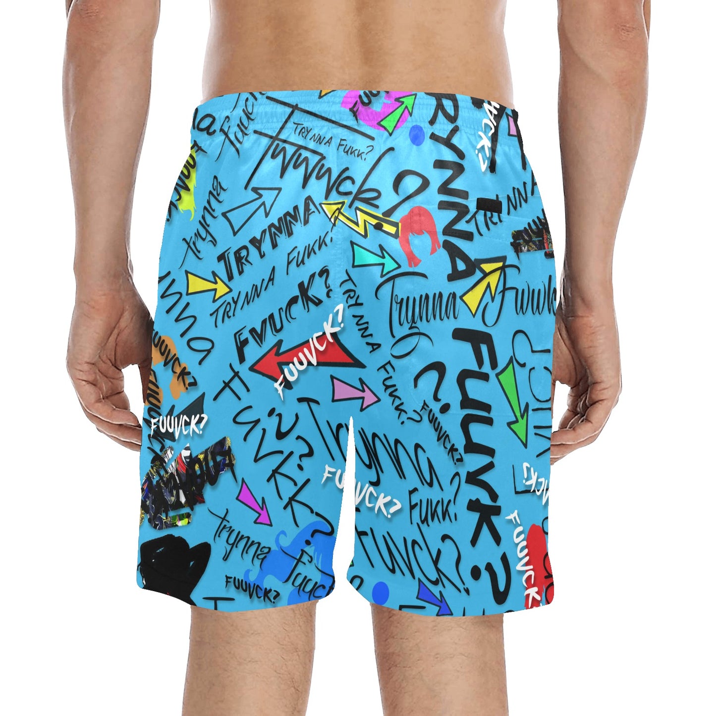 TF Miami Blue Beach Shorts