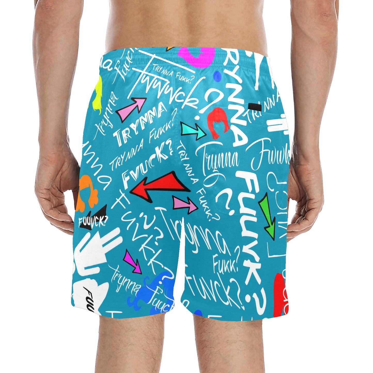 TF Miami Blue Beach Shorts