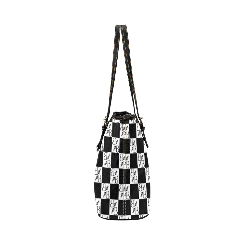 BB Checkered Tote Bag