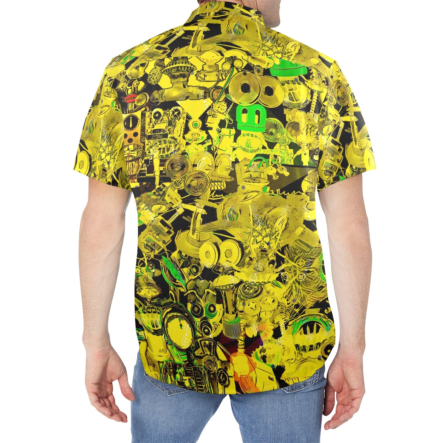 SP Camo Yellow Button Down