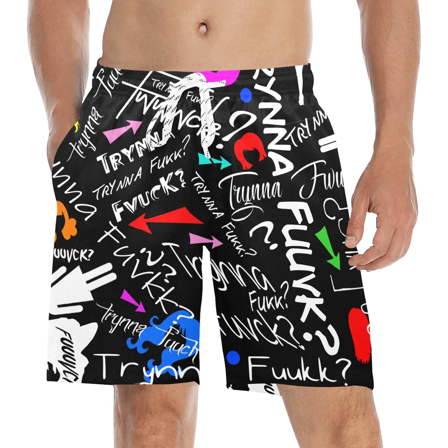 TF Black Beach Shorts